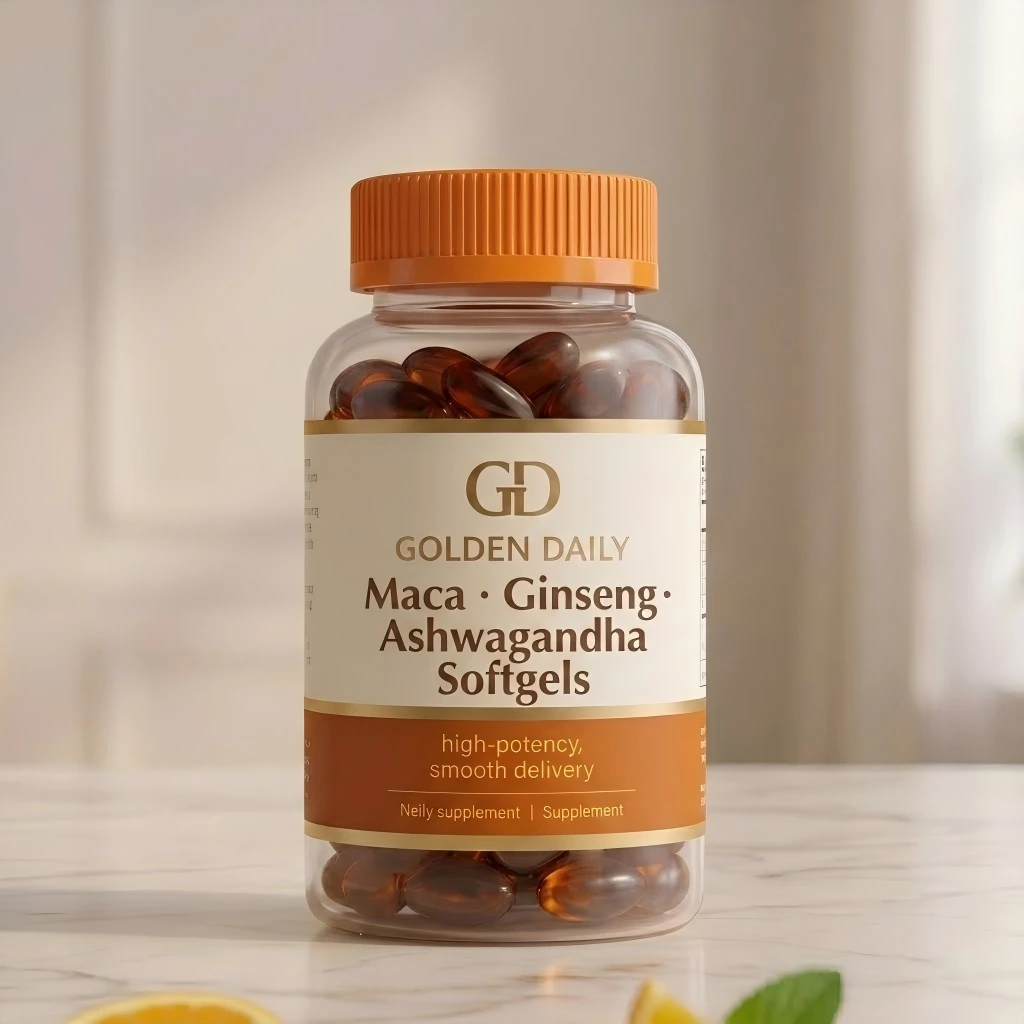 Maca Ginseng Ashwagandha Softgels bottle