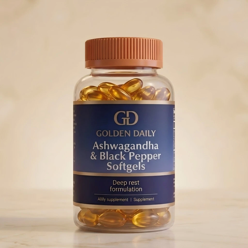 Ashwagandha Black Pepper Softgels bottle