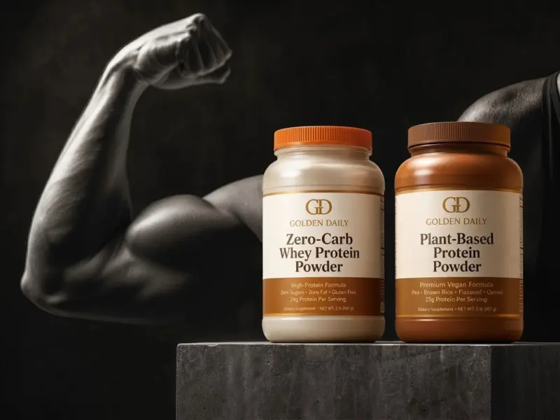 Golden Daily Sports Nutrition - Whey Protein and Plant-Based Protein Powder